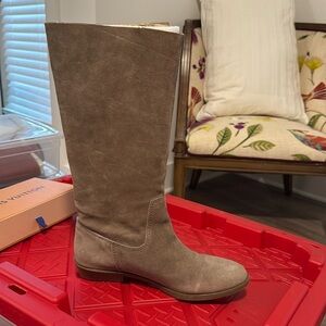 Taupe knee high boot 10 Nine West